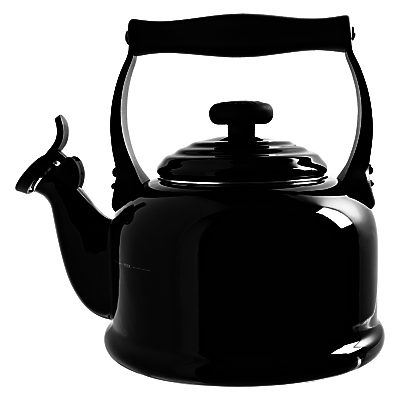 Le Creuset Traditional Stovetop Whistling Kettle Satin Black